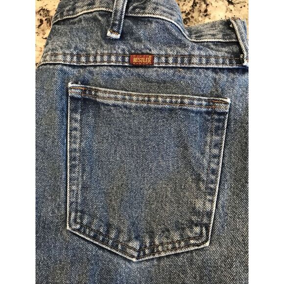 Men's Rustler Jeans 40x30 Regular Fit Boot Work Pants Heavy Duty Stronger Denim - Picture 2 of 7